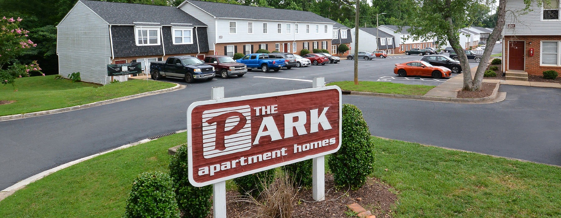 The Park Apartments sign